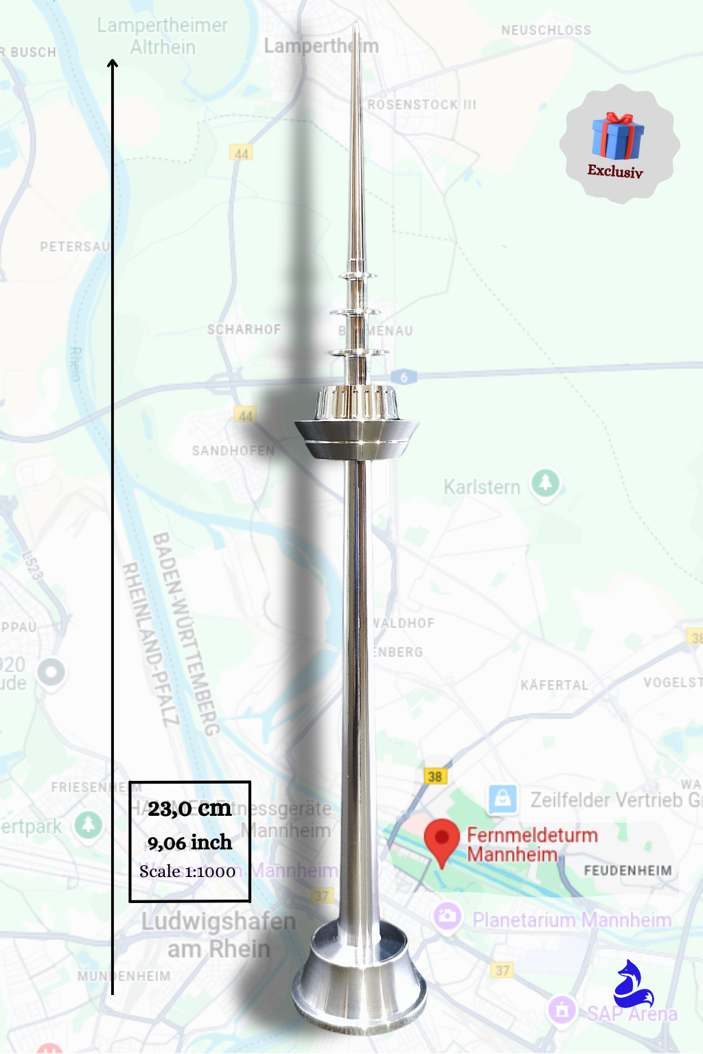 Der "Mannheimer" - Fernsehturm von Mannheim