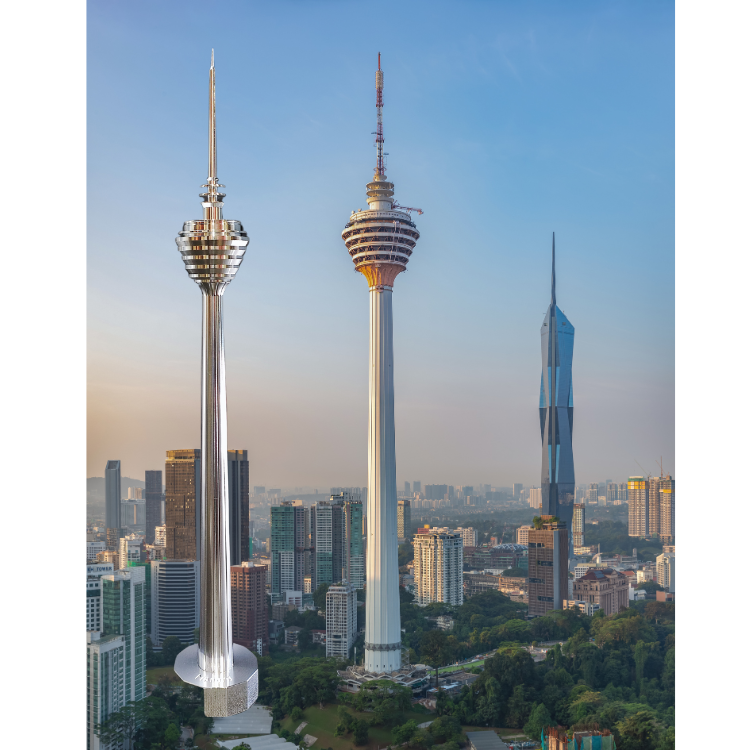 Der "Menara" - Fernsehturm von Kuala Lumpur