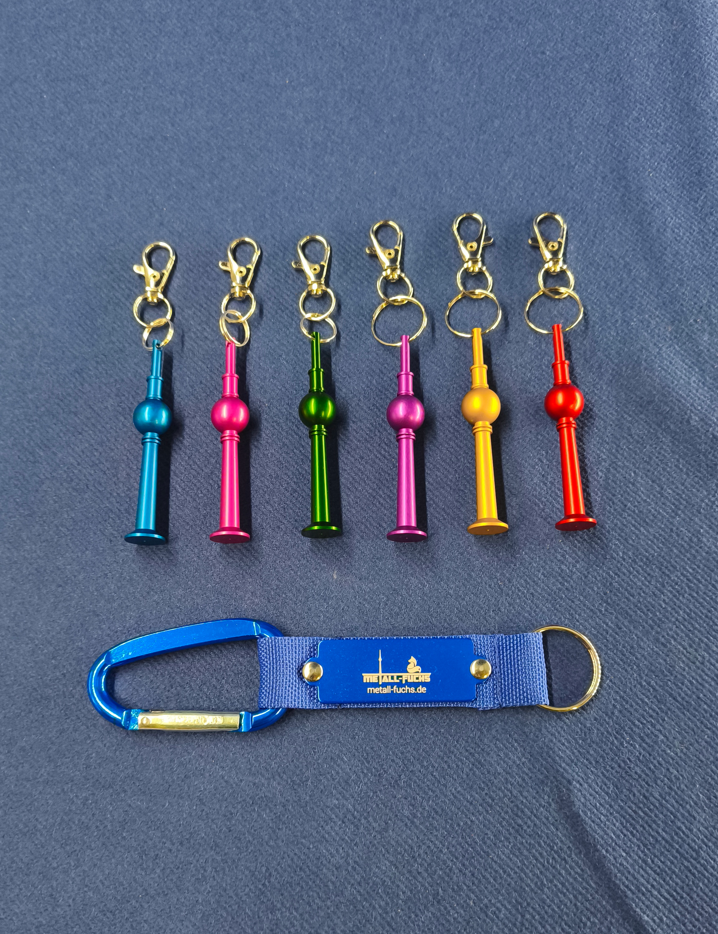 Schlüsselanhänger 6er Set vom "Berliner Fernsehturm"