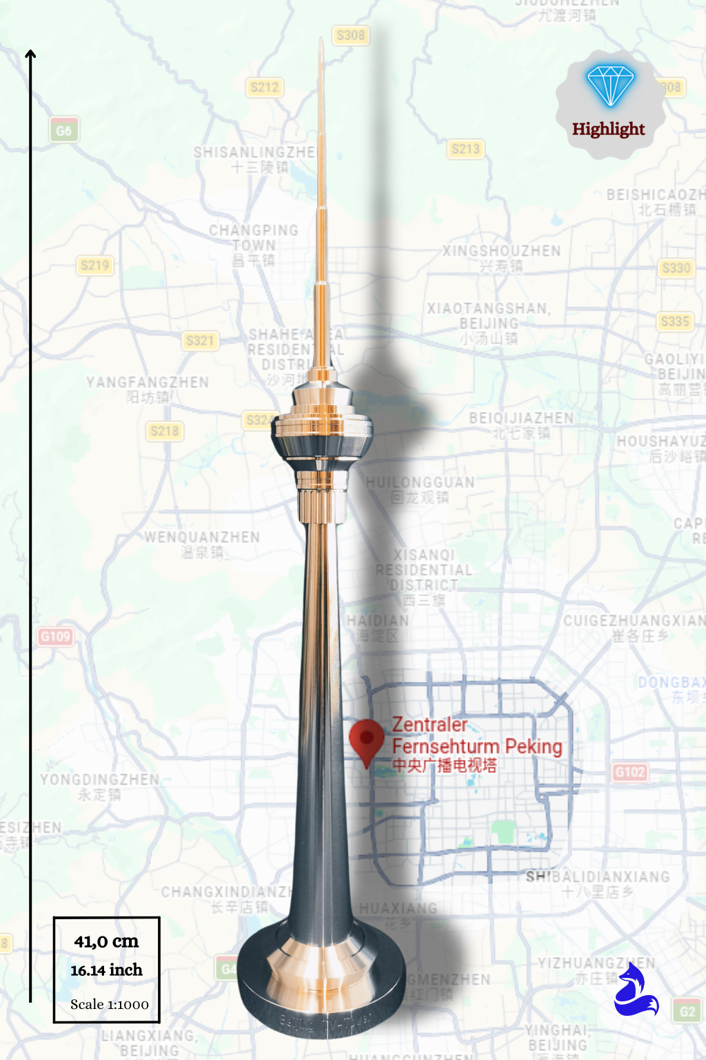 "Beijing TV Tower" - Fernsehturm von Peking