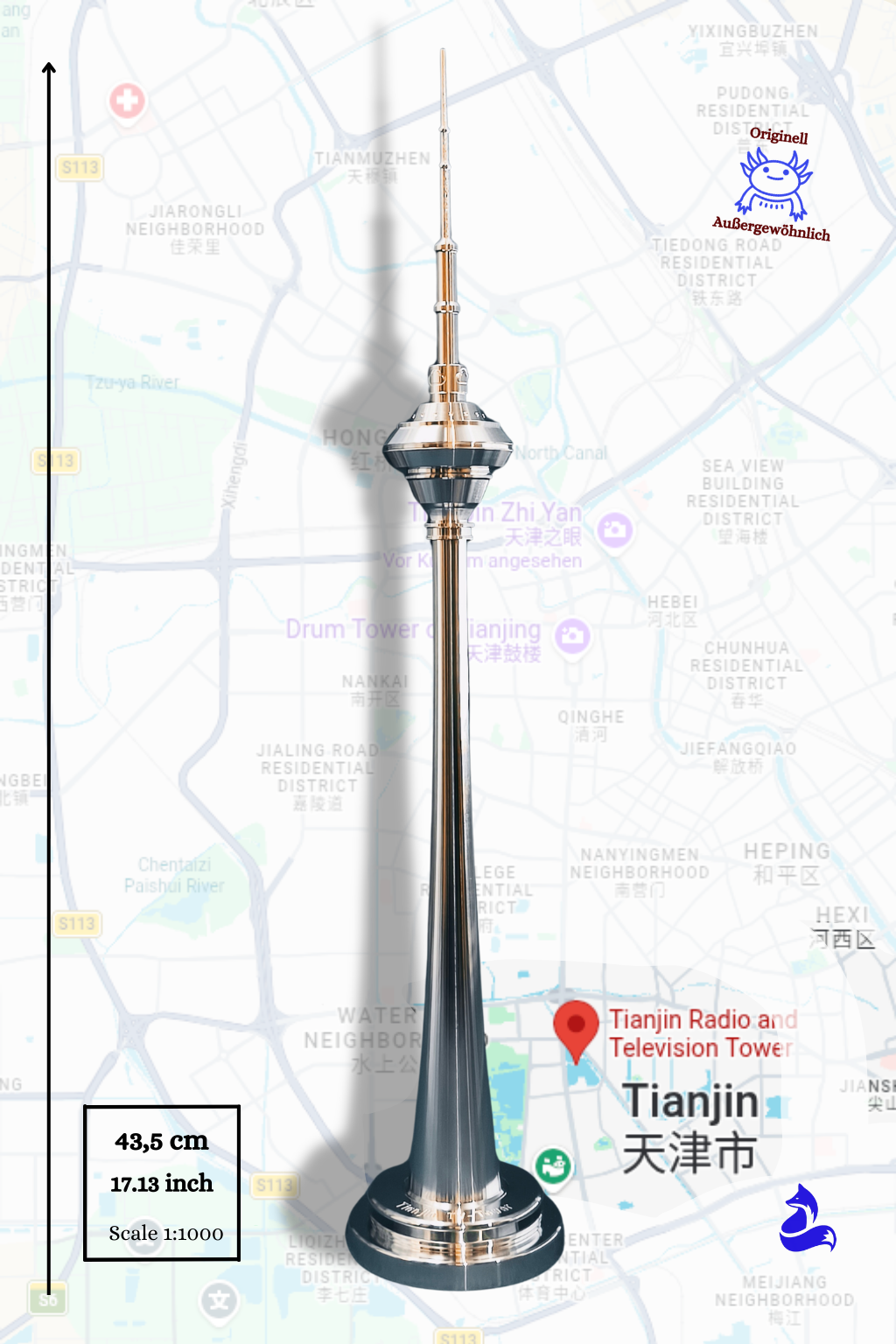 "TianTa TV-Tower" - Fernsehturm von Tianjin